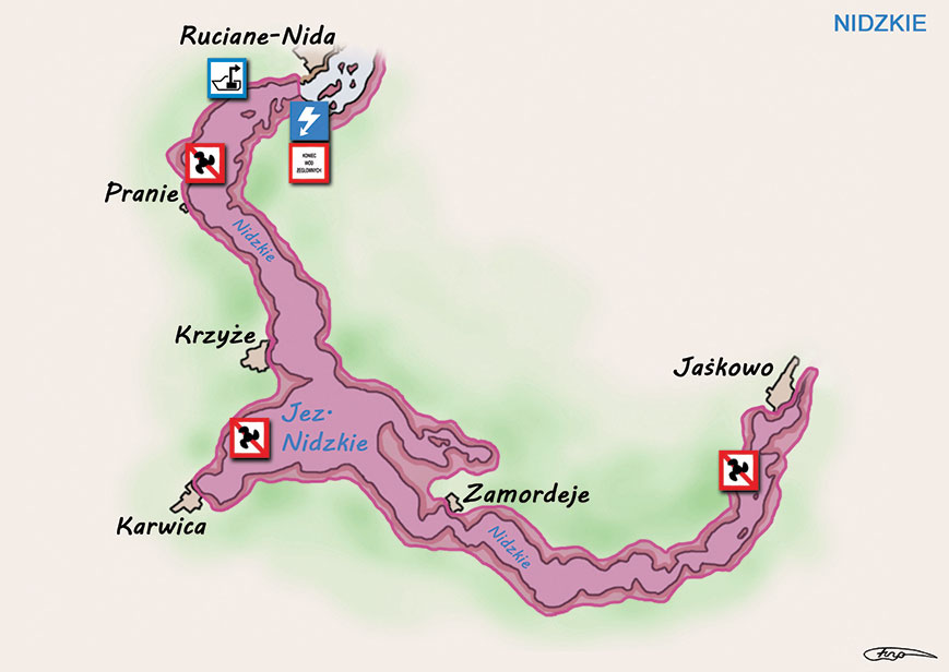 Motorówką po jeziorze Nidzkim! To stanowczo zabronione
